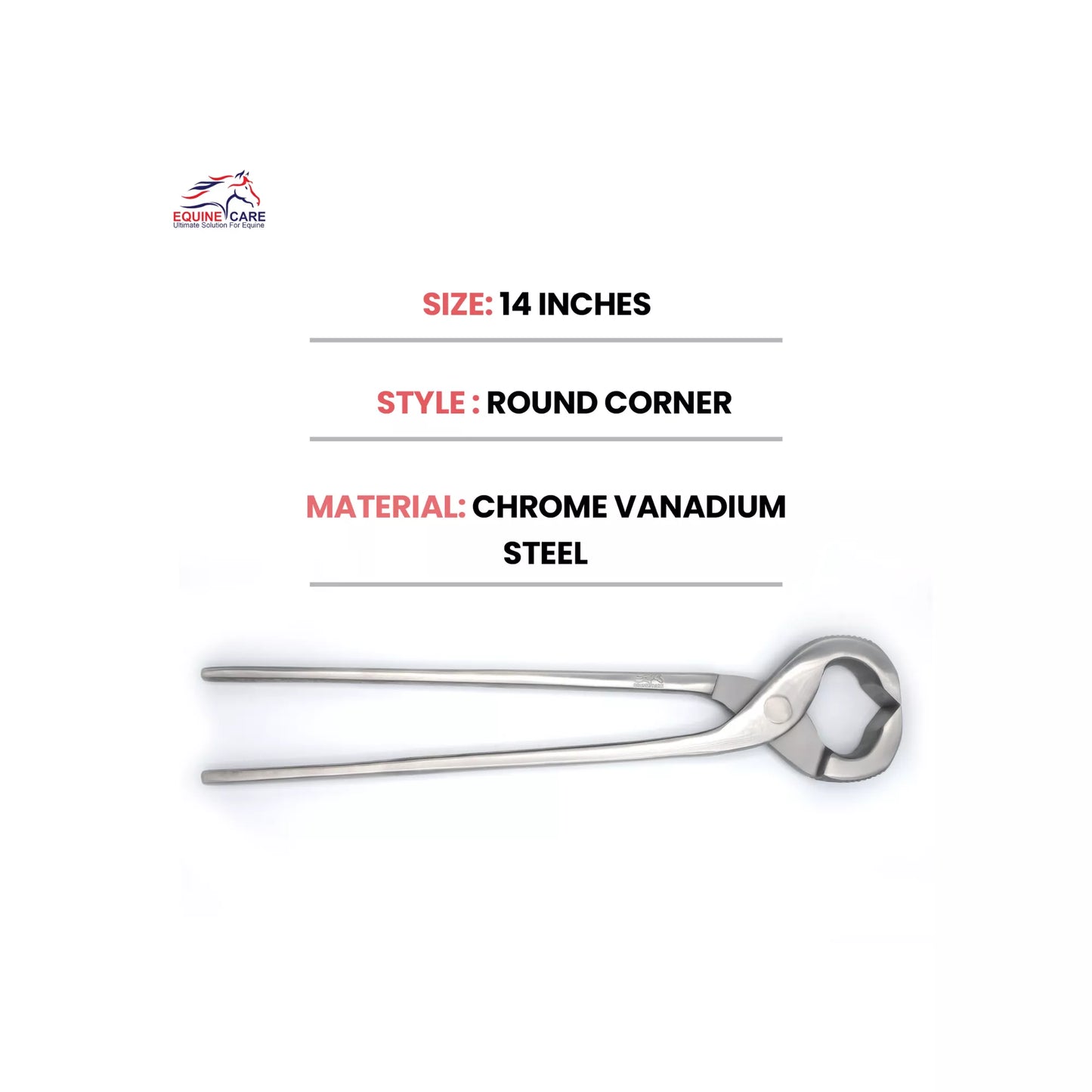 Equine Care 14″ Horseshoe Puller – Heavy Duty 3-in-1 Tool