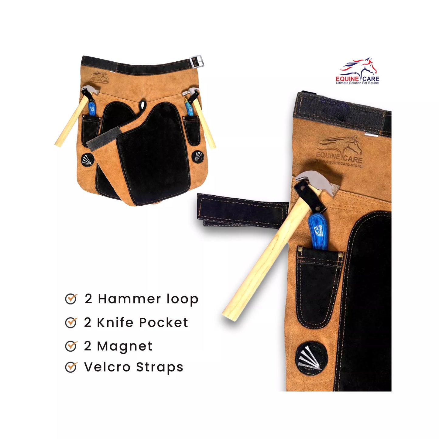 Premium Elite Farrier Apron with Triple-Layer Thigh Protection and Adjustable Waist