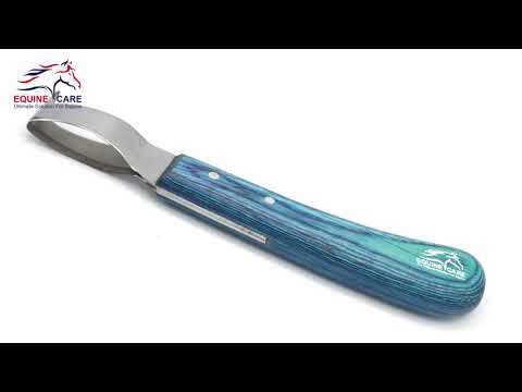 Blue Loop Hoof Pick Knife – Double Edged J2 Steel, Ergonomic Blue Handle & Hoof Pick