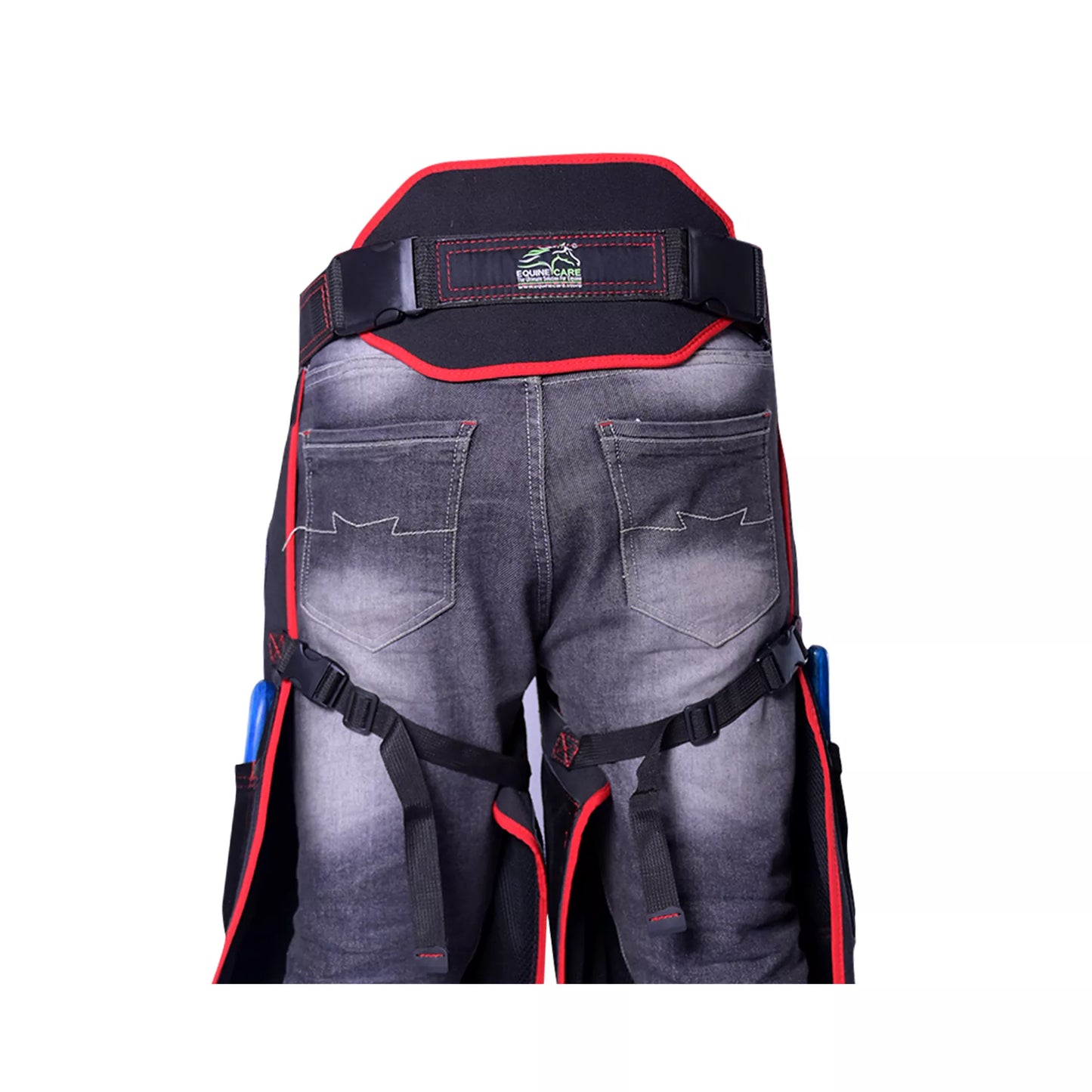 Equine Care Pro Artisan Farrier Apron - Black with Red Piping