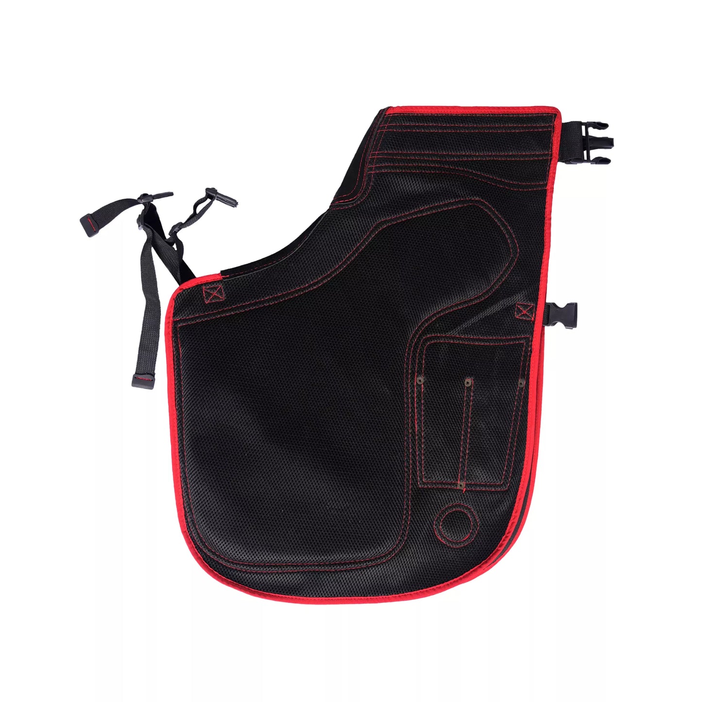 Equine Care Pro Artisan Farrier Apron - Black with Red Piping