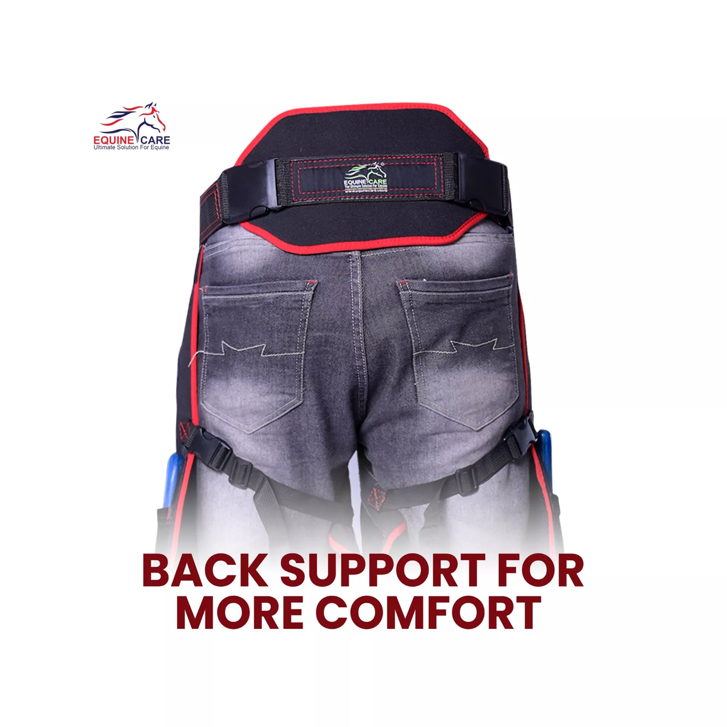 Equine Care Pro Artisan Farrier Apron - Black with Red Piping