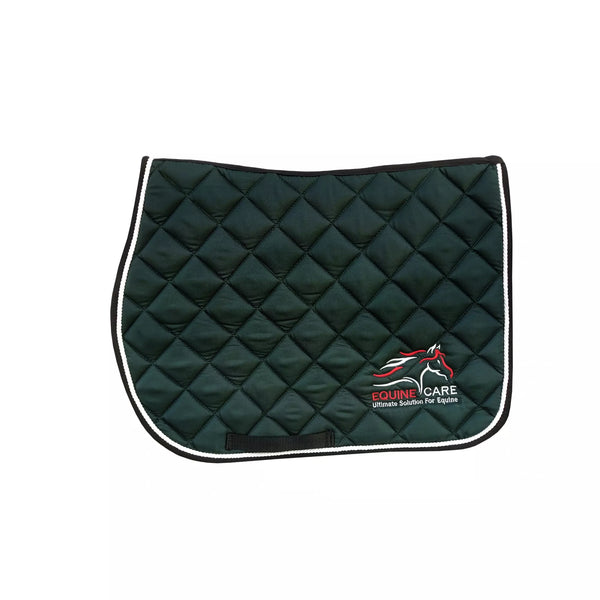 Equine Care quilted English saddle pad with high-wither fit and breathable padded design