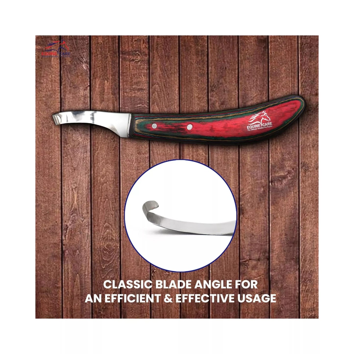 Red Farrier Hoof Trimming Knife