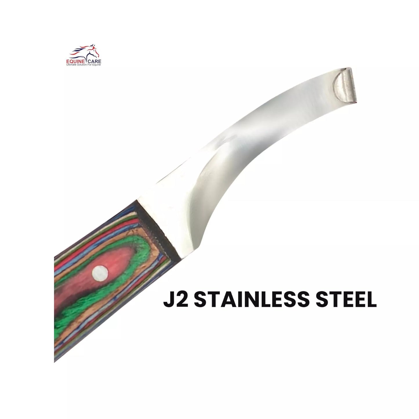 Red Farrier Hoof Trimming Knife j2 stainless steel