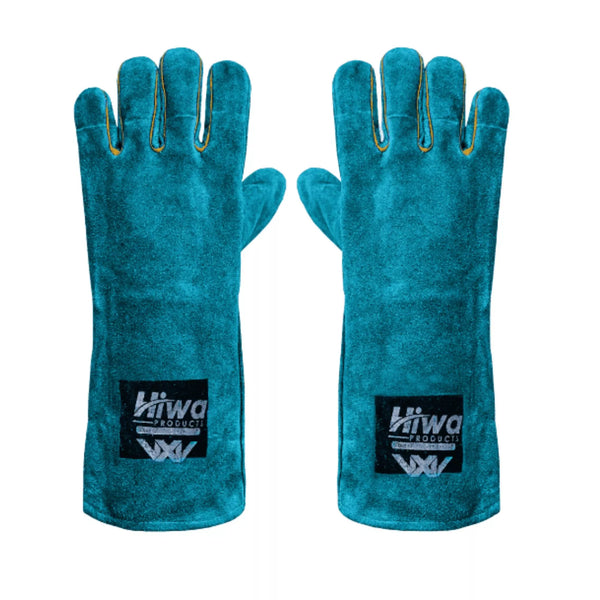 Durable Split Cowhide Welding Gloves designed for welding, BBQ, and blacksmithing
