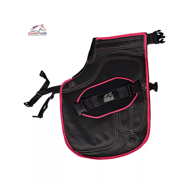 Equine Care Women’s 23″ Leather & Canvas Farrier Apron Chaps with Back Support