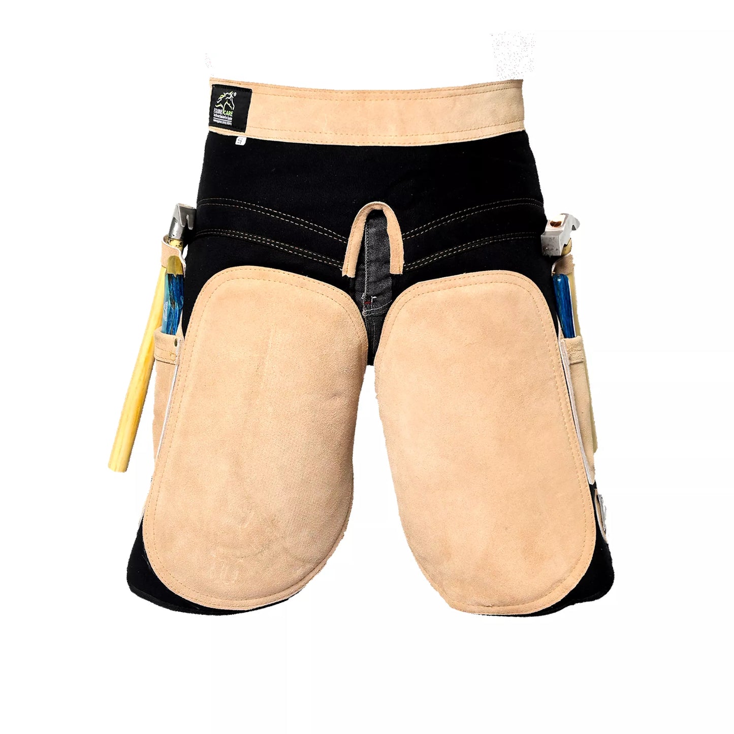 Women’s Stylista Farrier Apron – Premium Suede Leather & Canvas Hoof Trimming Gear Beige